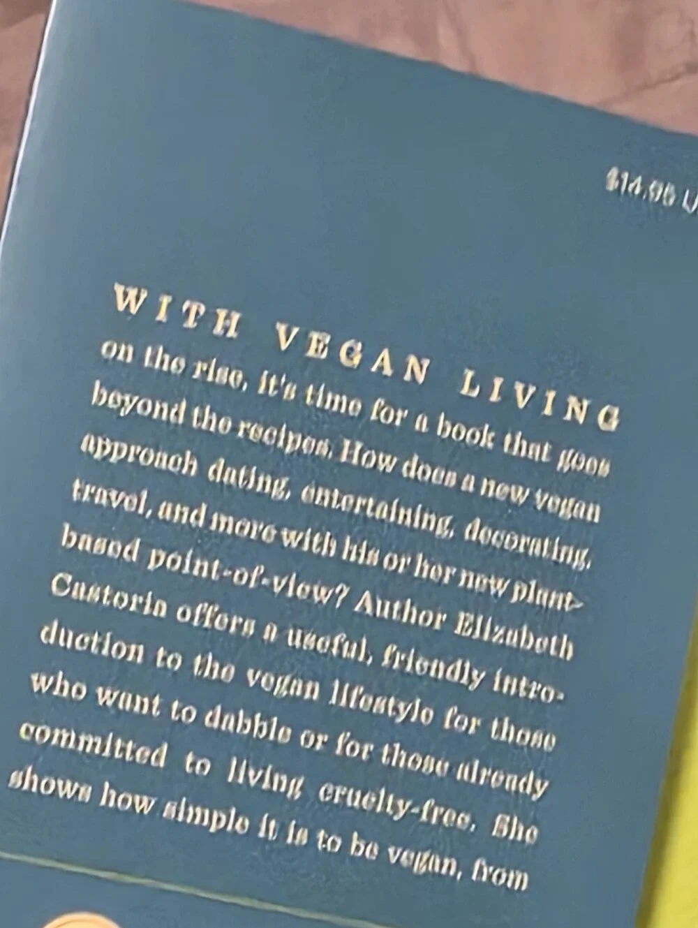 How To Be Vegan With 50 Recipes Soft Cover Book Elizabeth Castoria 2014